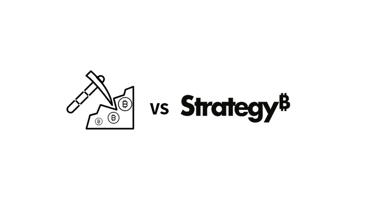 Hosted Bitcoin mining vs MSTR stock